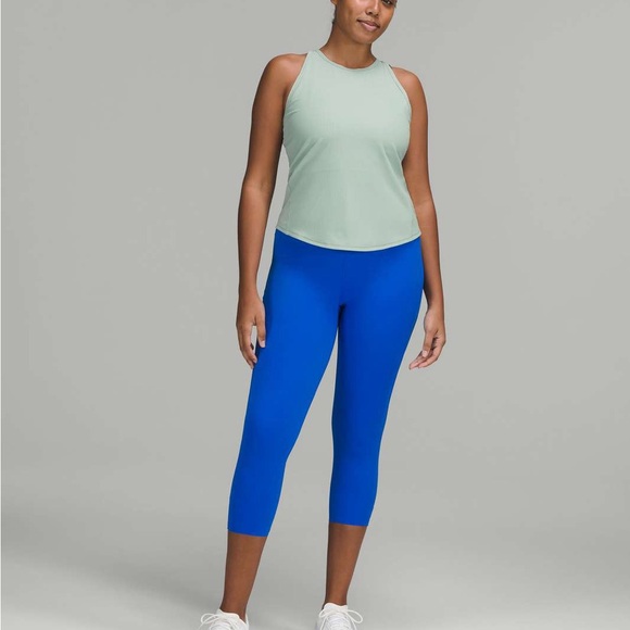 Lululemon Base Pace Ribbed Tank Top – Silver Blue – Size 8 - Picture 5 of 12